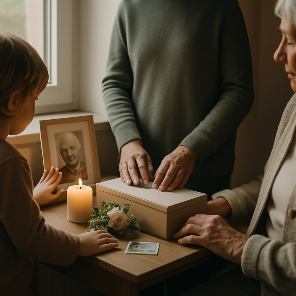 Gemeinsames Gedenken stärken – Trauermotive hilft beim Abschied